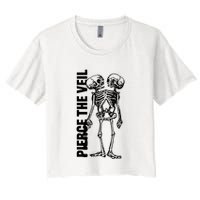 Tan Conjoined Skeleton Crop Top