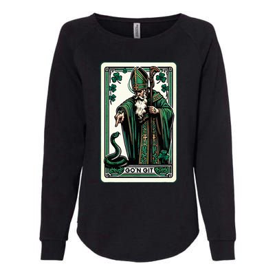 Tarot Card St Patricks Day Gon Git St Patrick Womens California Wash Sweatshirt