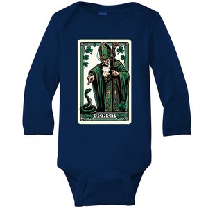 Tarot Card St Patricks Day Gon Git St Patrick Baby Long Sleeve Bodysuit