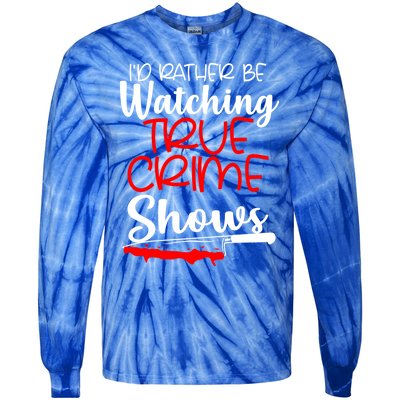 True Crime Show Fan Gift Tie-Dye Long Sleeve Shirt