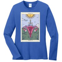 Tarot Card Strength Feminism Witchy Feminist Uterus Gift Ladies Long Sleeve Shirt