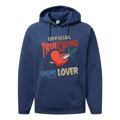 True Crime Shows Lover Cute Gift Performance Fleece Hoodie