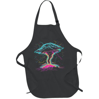 Tornado Chaser Storm Chasing Meteorologist Full-Length Apron With Pockets