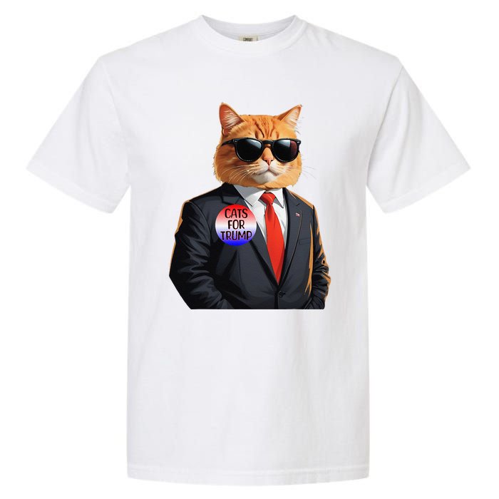 Trump Cats Support Well Dressed Cat Garment-Dyed Heavyweight T-Shirt