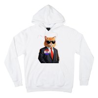 Trump Cats Support Well Dressed Cat Hoodie