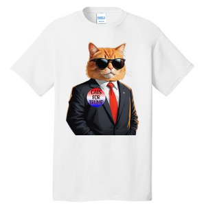 Trump Cats Support Well Dressed Cat Tall T-Shirt