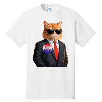 Trump Cats Support Well Dressed Cat Tall T-Shirt