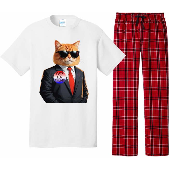 Trump Cats Support Well Dressed Cat Pajama Set