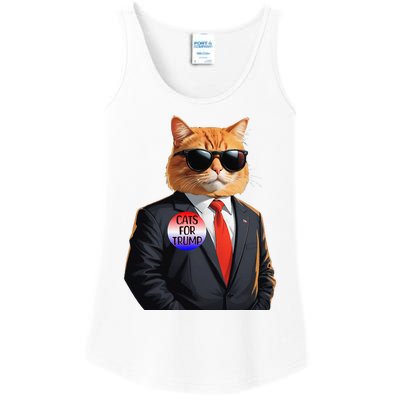 Trump Cats Support Well Dressed Cat Ladies Essential Tank