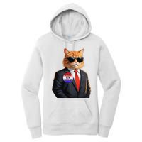 Trump Cats Support Well Dressed Cat Women's Pullover Hoodie