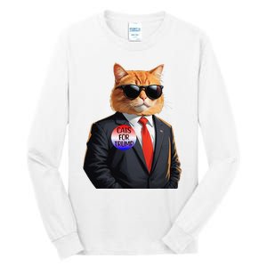 Trump Cats Support Well Dressed Cat Tall Long Sleeve T-Shirt