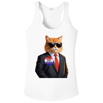 Trump Cats Support Well Dressed Cat Ladies PosiCharge Competitor Racerback Tank