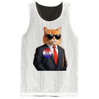 Trump Cats Support Well Dressed Cat Mesh Reversible Basketball Jersey Tank