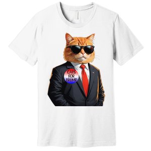 Trump Cats Support Well Dressed Cat Premium T-Shirt