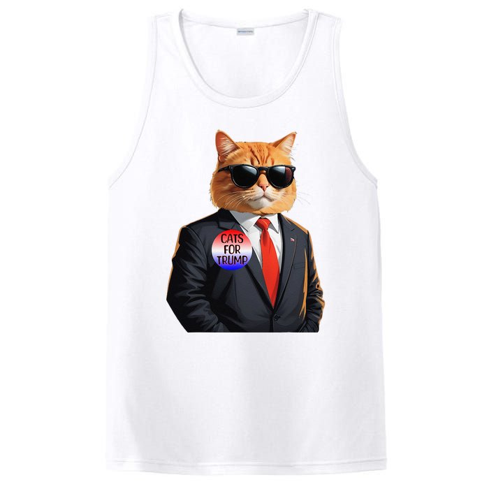 Trump Cats Support Well Dressed Cat PosiCharge Competitor Tank