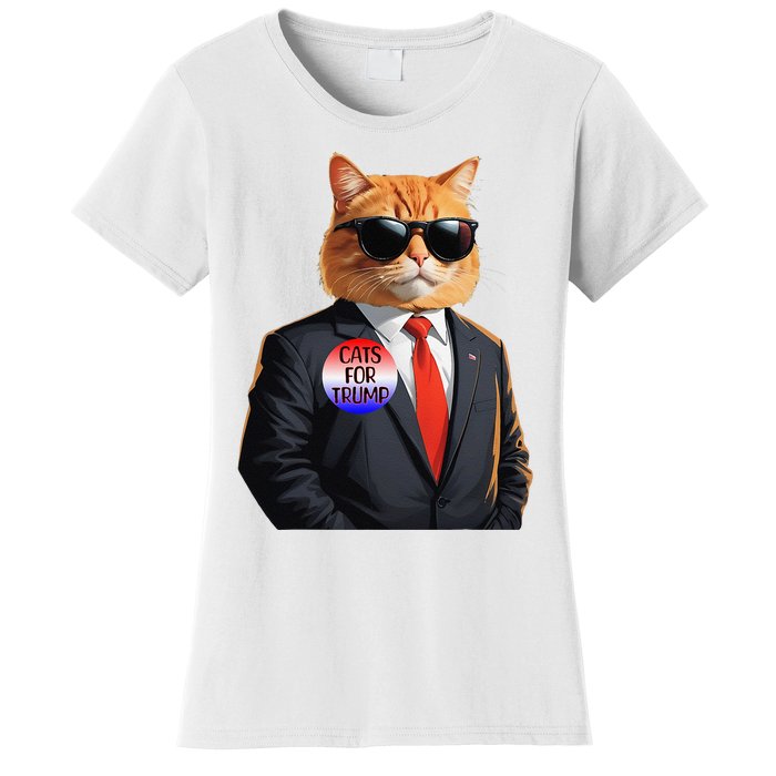 Trump Cats Support Well Dressed Cat Women's T-Shirt