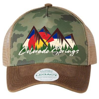 Travel Colorado Springs Colorado State Flag Legacy Tie Dye Trucker Hat