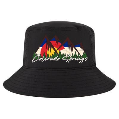 Travel Colorado Springs Colorado State Flag Cool Comfort Performance Bucket Hat