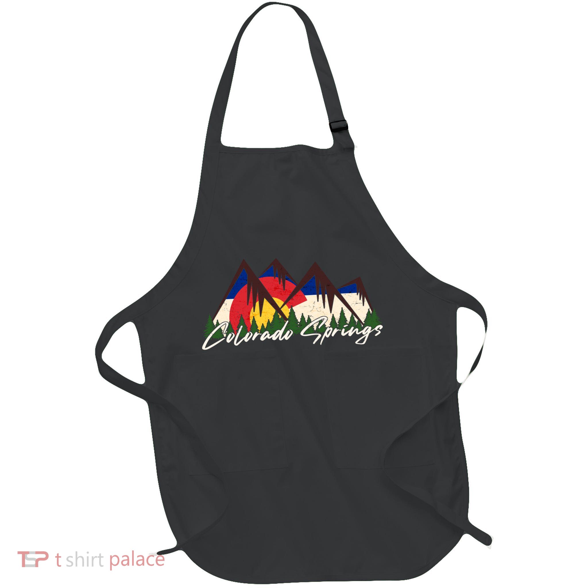 Travel Colorado Springs Colorado State Flag Apron