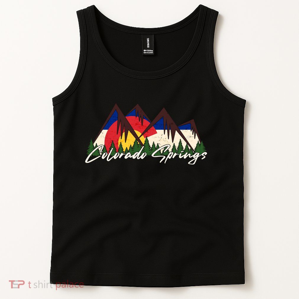 Travel Colorado Springs Colorado State Flag Tank Top