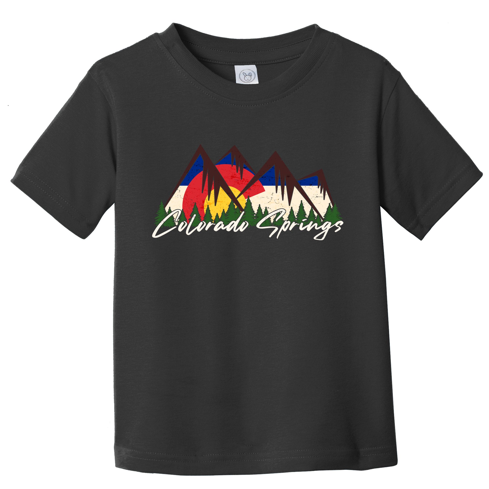 Travel Colorado Springs Colorado State Flag Toddler T-Shirt