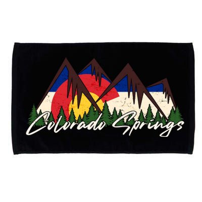 Travel Colorado Springs Colorado State Flag Microfiber Hand Towel