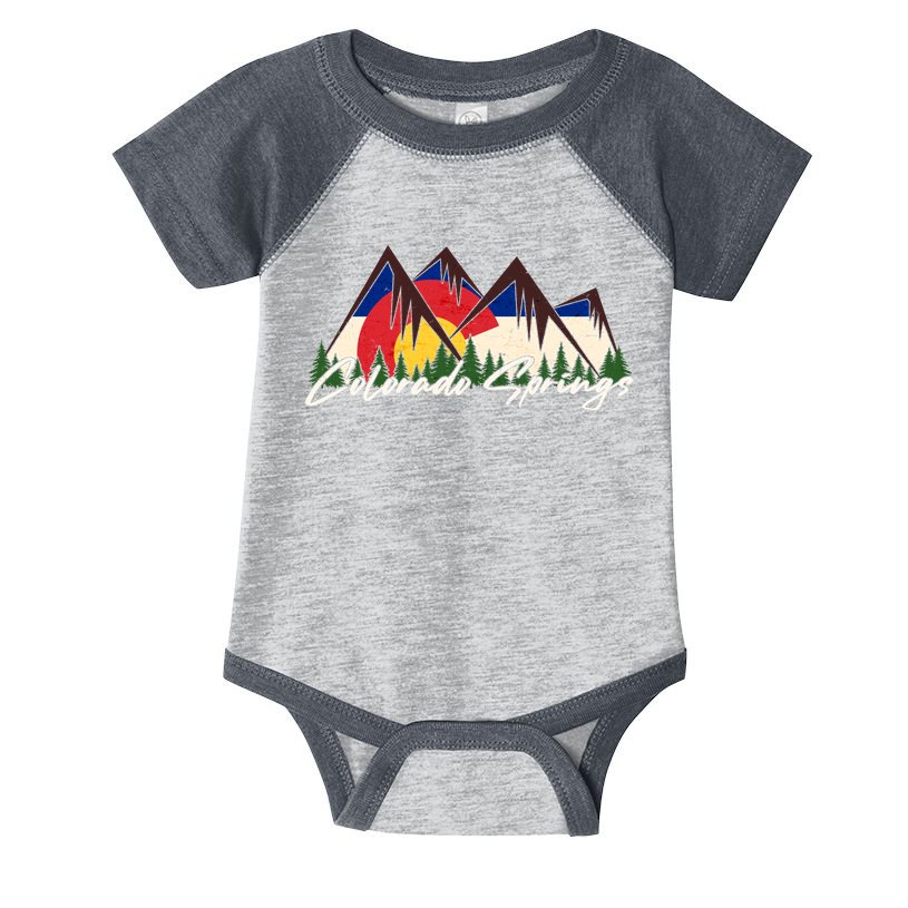Travel Colorado Springs Colorado State Flag Infant Baby Jersey Bodysuit