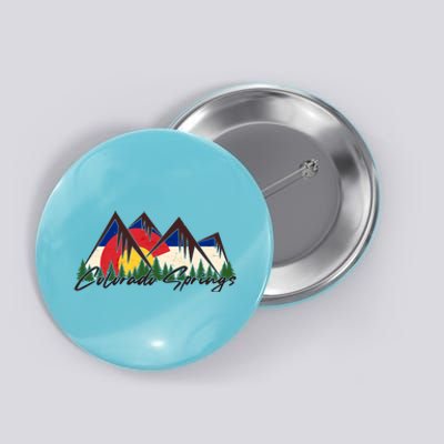 Travel Colorado Springs Colorado State Flag Button