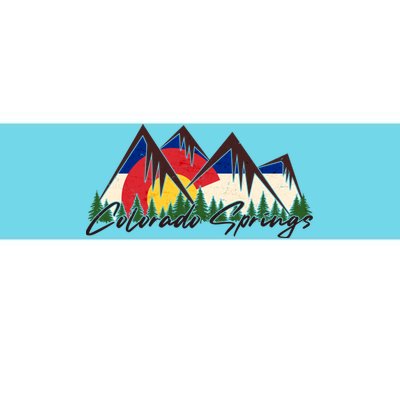 Travel Colorado Springs Colorado State Flag Bumper Sticker