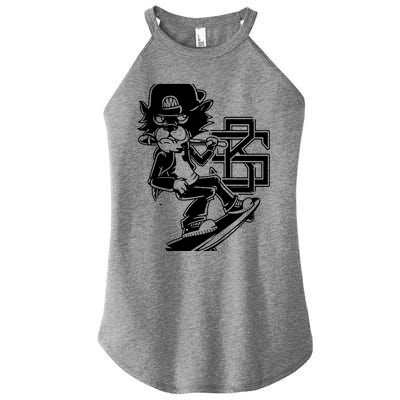 Tough Cat Skater Anime Fantasy Women’s Perfect Tri Rocker Tank