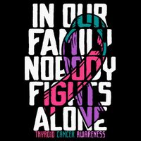 Thyroid Cancer Support Tee Family Thyroid Cancer Awareness Cooling Performance Crew T-Shirt