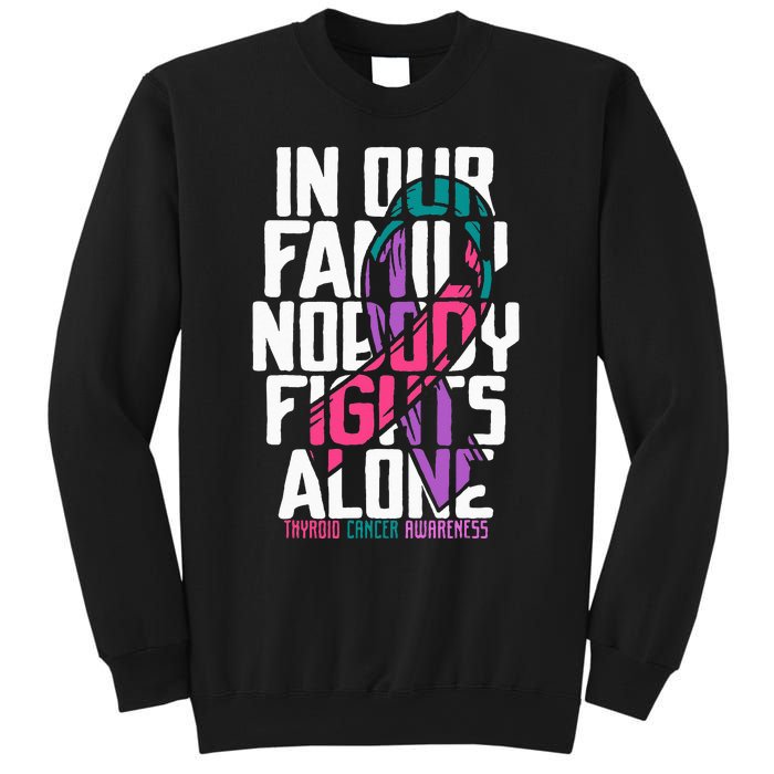 Thyroid Cancer Support Tee Family Thyroid Cancer Awareness Sweatshirt