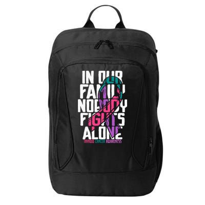 Thyroid Cancer Support Tee Family Thyroid Cancer Awareness City Backpack