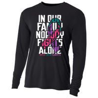 Thyroid Cancer Support Tee Family Thyroid Cancer Awareness Cooling Performance Long Sleeve Crew