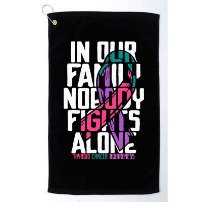 Thyroid Cancer Support Tee Family Thyroid Cancer Awareness Golf Towel