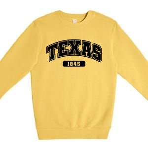 Texas Collegiate Style 1845 Premium Crewneck Sweatshirt