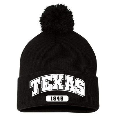 Texas Collegiate Style 1845 Pom Pom 12in Knit Beanie