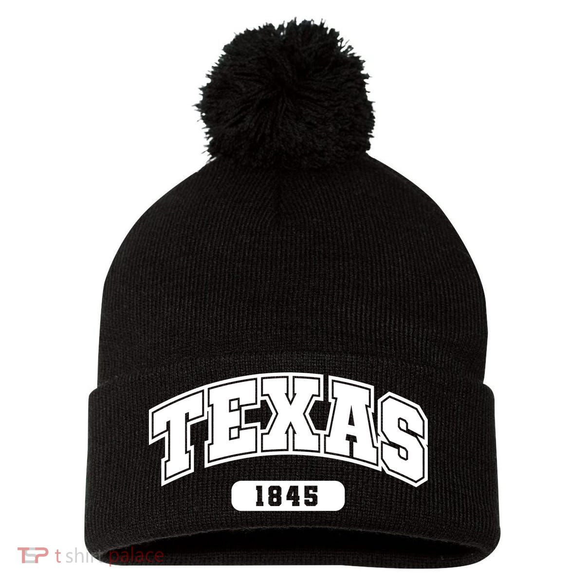Texas Collegiate Style 1845 Pom Pom 12in Knit Beanie