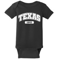 Texas Collegiate Style 1845 Baby Bodysuit