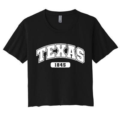 Texas Collegiate Style 1845 Crop Top
