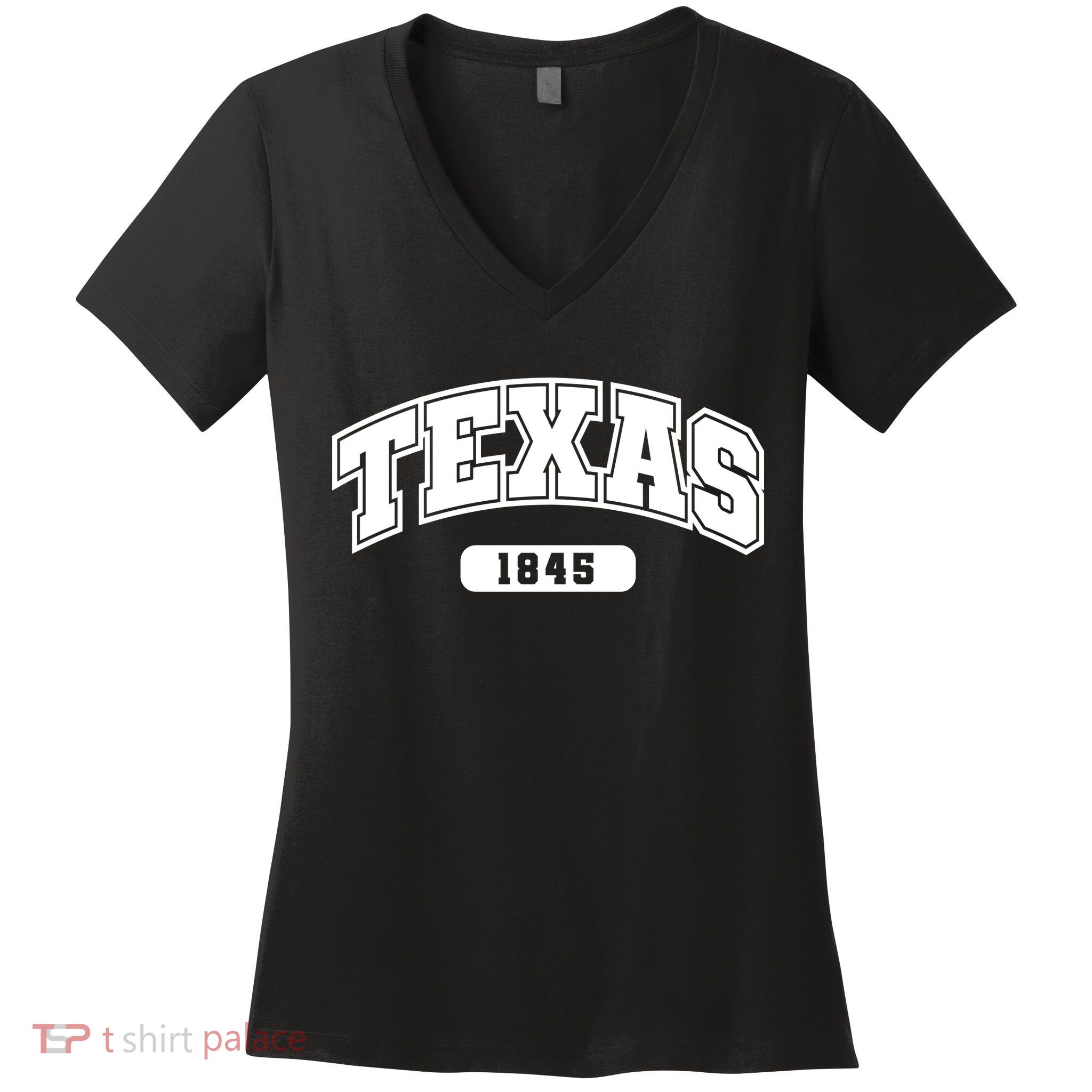 Texas Collegiate Style 1845 Women's V-Neck T-Shirt