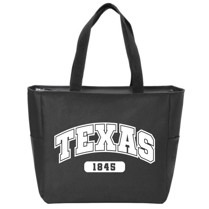 Texas Collegiate Style 1845 Zip Tote Bag