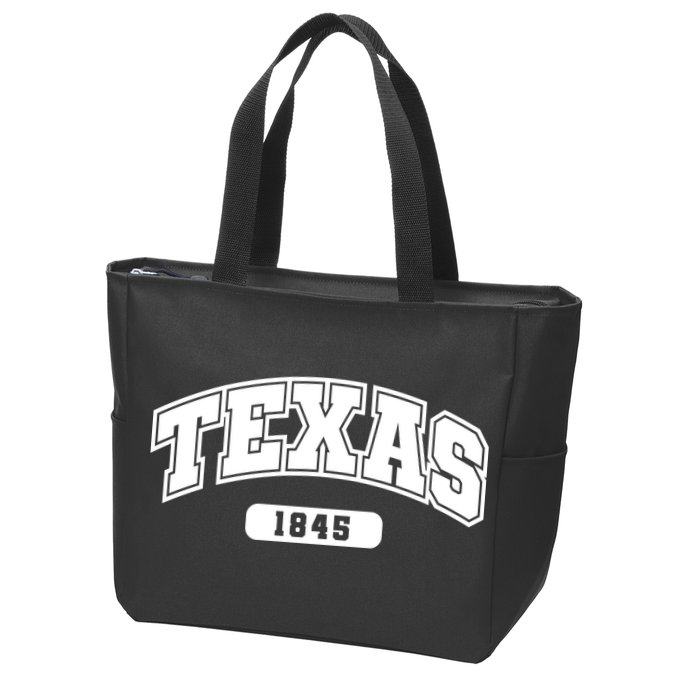 Texas Collegiate Style 1845 Zip Tote Bag