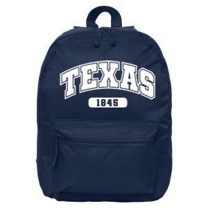 Texas Collegiate Style 1845 16 in Basic Backpack