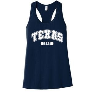 Texas Collegiate Style 1845 Women's Racerback Tank