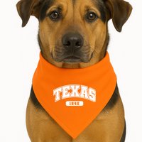 Texas Collegiate Style 1845 USA-Made Doggie Bandana