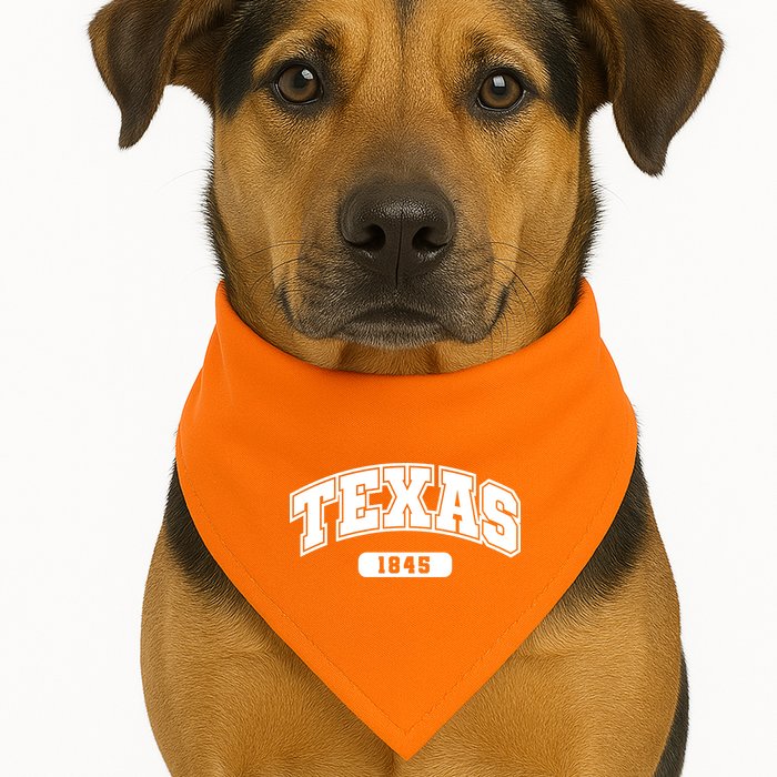 Texas Collegiate Style 1845 USA-Made Doggie Bandana