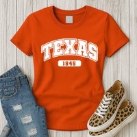 Texas Collegiate Style 1845 Womens T-Shirt