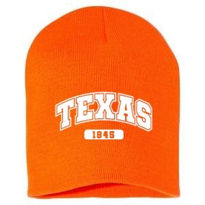 Texas Collegiate Style 1845 Short Acrylic Beanie