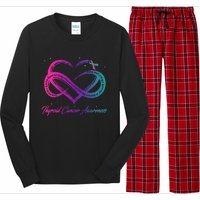 Thyroid Cancer Survivor Support Thyroid Cancer Warrior Long Sleeve Pajama Set